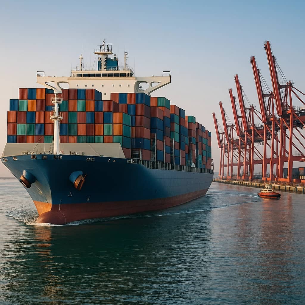 Ship in port